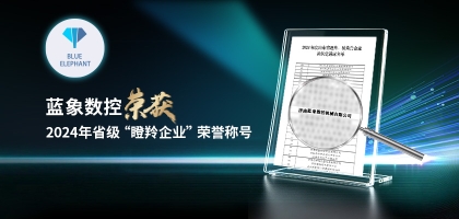 輕舟已過萬重山，藍象數控榮獲2024年度省“瞪羚企業”榮譽